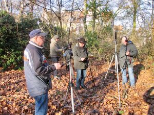 Vor Ort Filmaufnahmen "Friedrich der Große Hauptverwaltung" am 20.01.2019 (v. l. Walter Liedtke, Marcus Schubert, Günther Habijan, Thorsten Schmidt)
