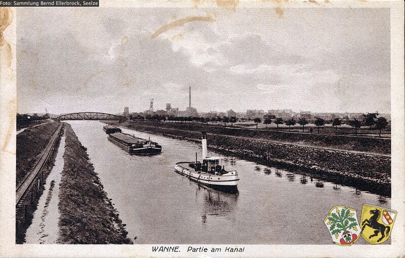 Datei:Wanne Partie am Kanal Sammlung Bernd Ellerbrock oJ.jpg