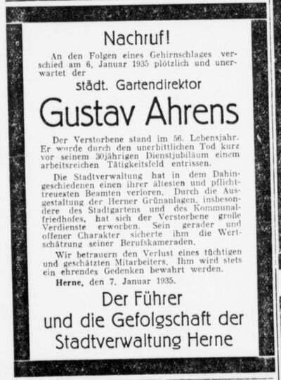 Westfälische Landeszeitung (8.01.1935) Gustav Ahrens.jpeg